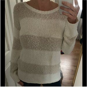 NWT Anthropologie Calypso St. Barth 'Nolia' Viscose/Linen striped sweater sz XS